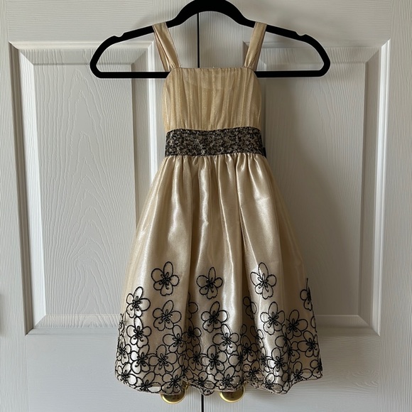 Sparkly Golden Child’s Dress - Picture 1 of 5